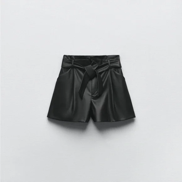 Zara Shorts Zara Leather Shorts Poshmark
